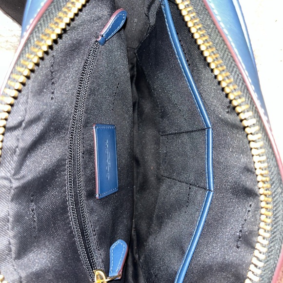 Coach Blue Leather Dylan 27 Messenger Briefcase - Picture 6 of 7